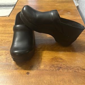 Dansko Black Clogs 38
